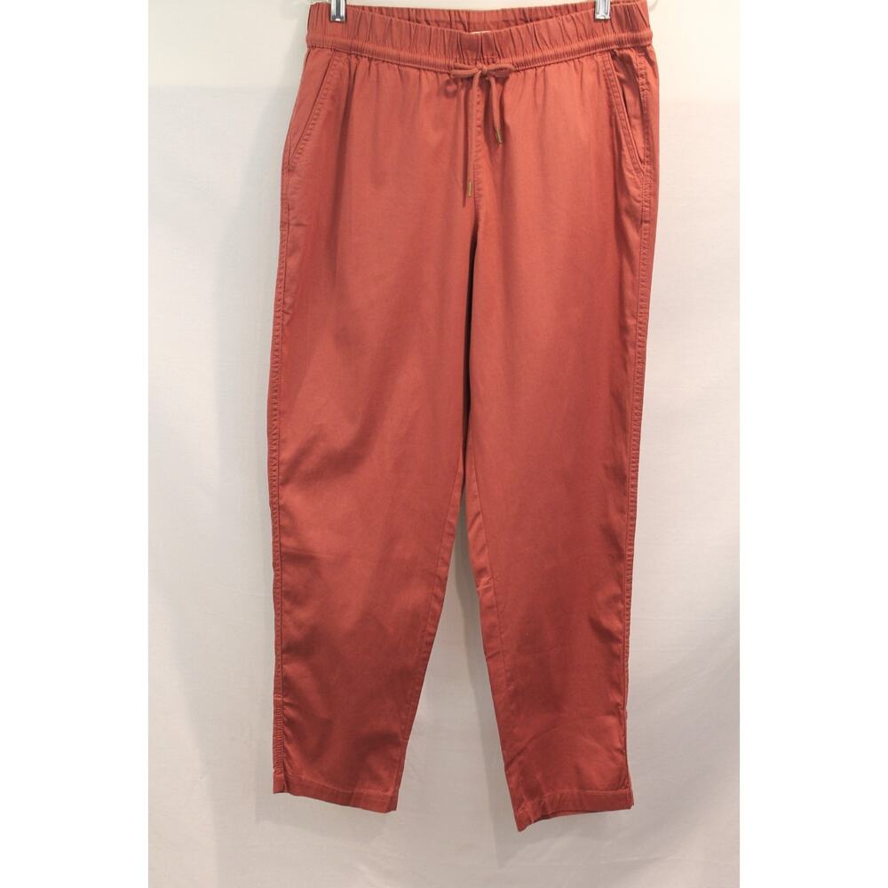 Pact Earth Favorite Clothing Organic Cotton Pants Womens L Tan Drawstring Waist